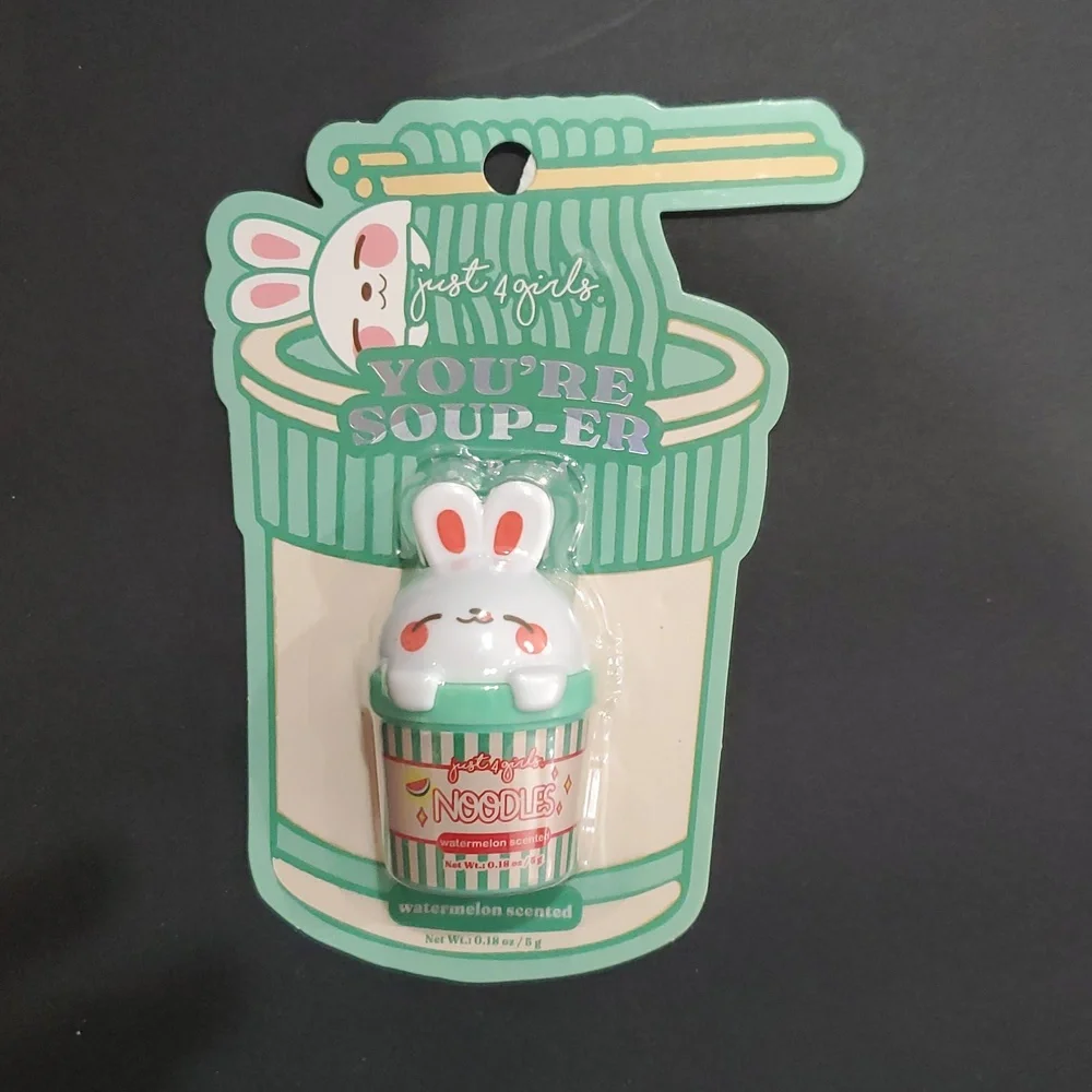 3pack you're‎ soup-er noodle themed berry grape and watermelon scented lip balms